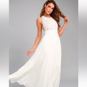 Lulus White Maxi Dress